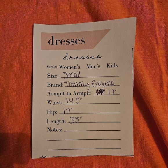 Tommy Bahama Short Sleeve Shift Dress. Coral Sm - Picture 6 of 11